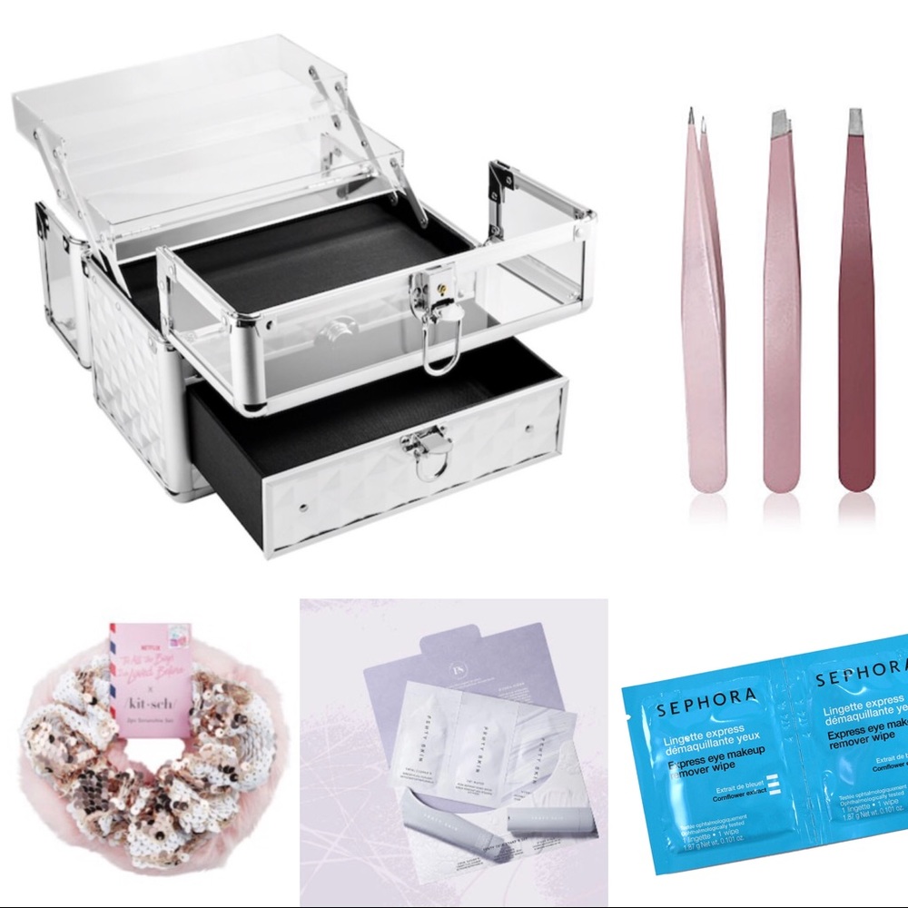 Sephora Medium Traincase + Beauty Essentials